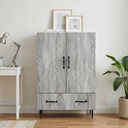 Credenza Grigio Sonoma 66 x 34,5 x 95 cm Legno ingegnerizzato