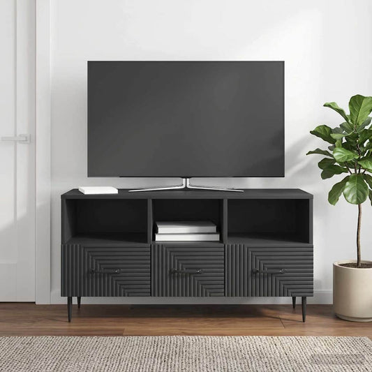 Mobile TV Nero 102 x 34,5 x 50 cm Legno ingegnerizzato - homemem39