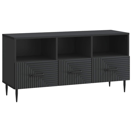 Mobile TV Nero 102 x 34,5 x 50 cm Legno ingegnerizzato