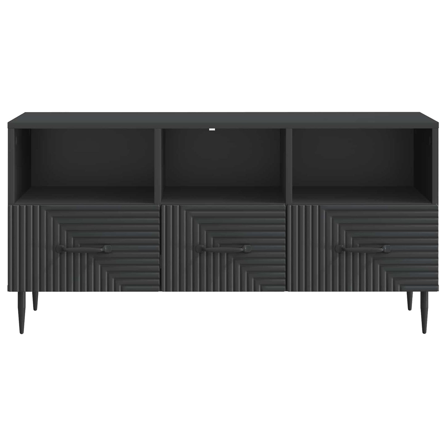 Mobile TV Nero 102 x 34,5 x 50 cm Legno ingegnerizzato | homemem39