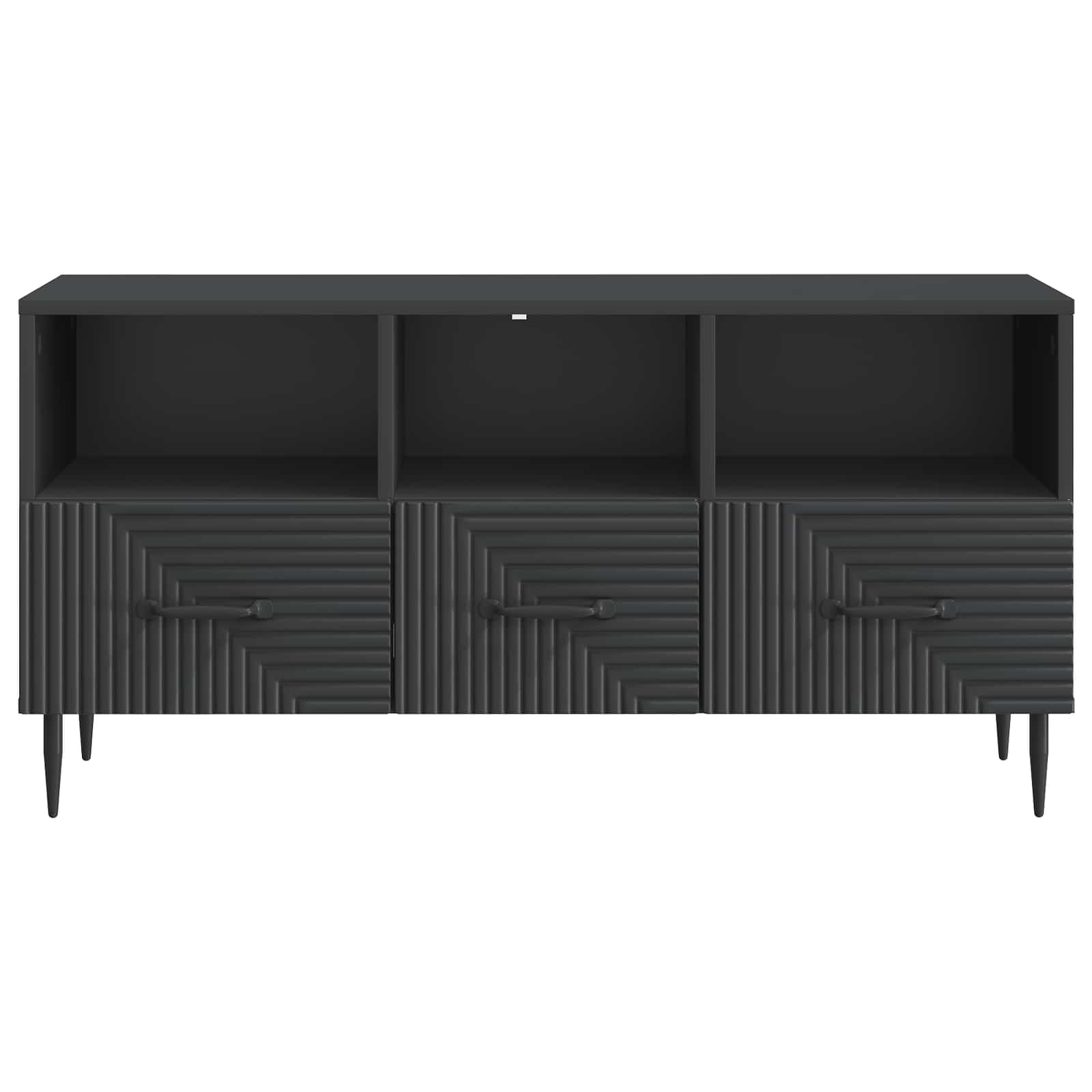 Mobile TV Nero 102 x 34,5 x 50 cm Legno ingegnerizzato | homemem39