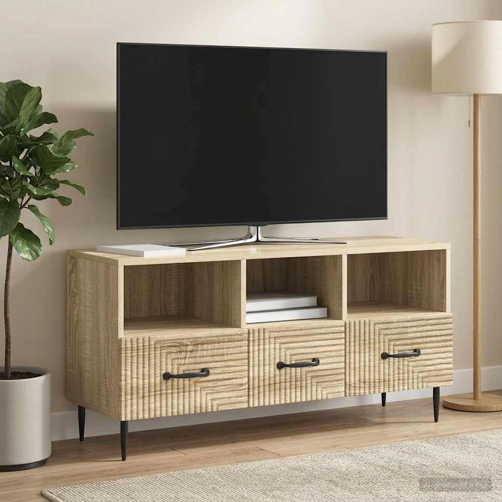 Mobile TV Rovere Sonoma 102 x 34,5 x 50 cm Legno ingegnerizzato