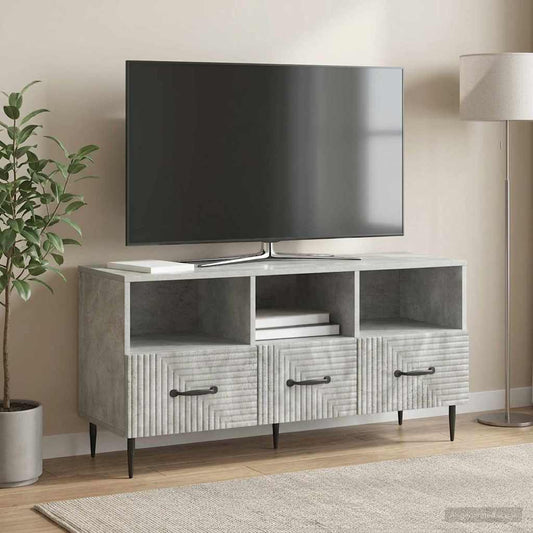 Mobile TV con cassetto Grigio Cemento 102 x 34,5 x 50 cm