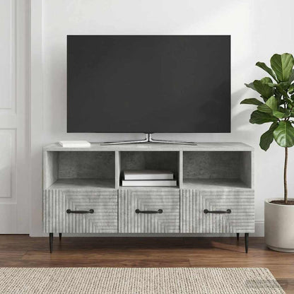 Mobile TV con cassetto Grigio Cemento 102 x 34,5 x 50 cm