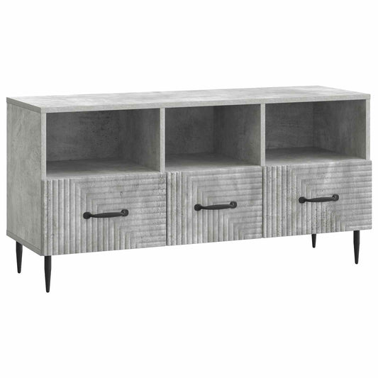 Mobile TV con cassetto Grigio Cemento 102 x 34,5 x 50 cm | homemem39