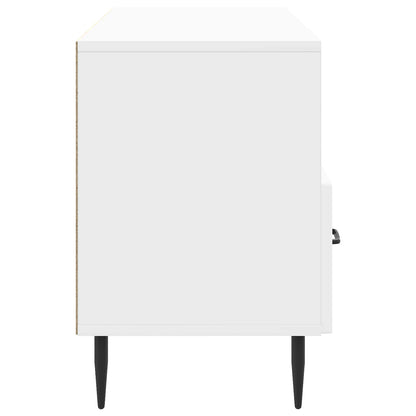Mobile TV Bianco Lucido 102 x 34,5 x 50 cm Legno ingegnerizzato | homemem39