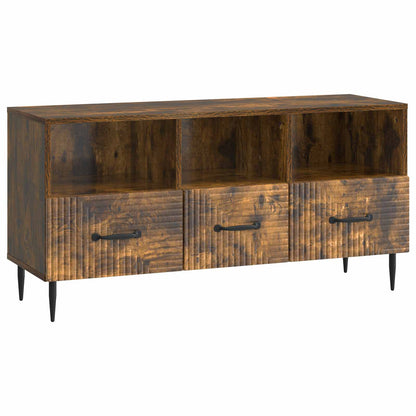 Mobile TV Rovere Fumo 102 x 34,5 x 50 cm Legno ingegnerizzato