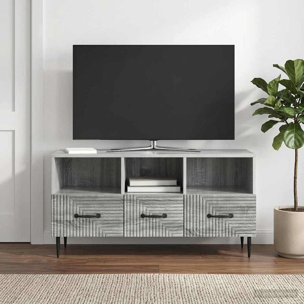 Mobile TV Grigio Sonoma 102 x 34,5 x 50 cm Legno ingegnerizzato