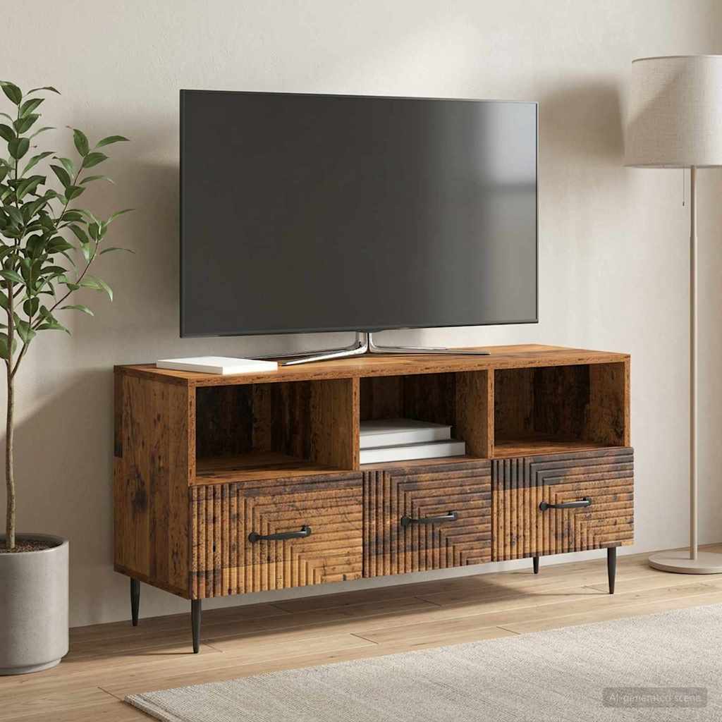 Mobile TV Legno antico 102 x 34,5 x 50 cm Legno ingegnerizzato