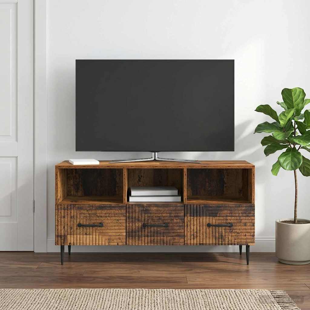 Mobile TV Legno antico 102 x 34,5 x 50 cm Legno ingegnerizzato