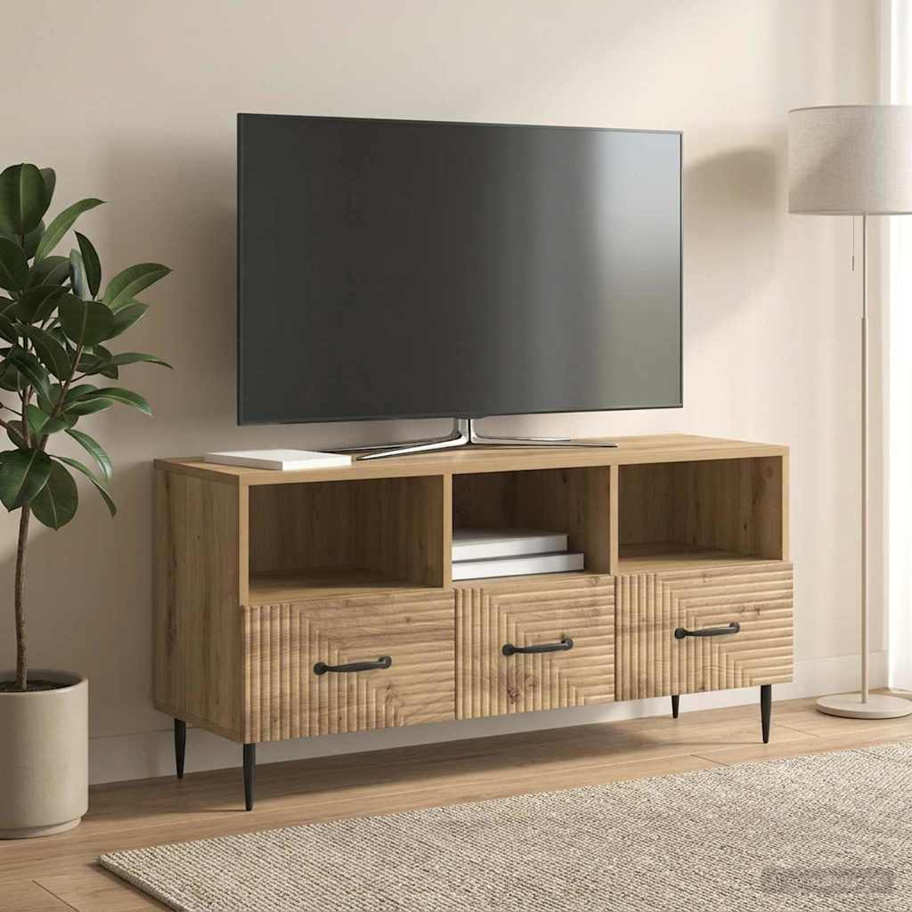 Mobile TV con cassetto Rovere Artigianale 102 x 34,5 x 50 cm