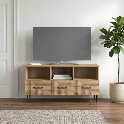 Mobile TV con cassetto Rovere Artigianale 102 x 34,5 x 50 cm