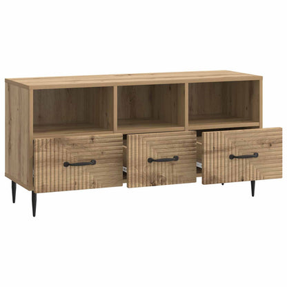 Mobile TV con cassetto Rovere Artigianale 102 x 34,5 x 50 cm | homemem39
