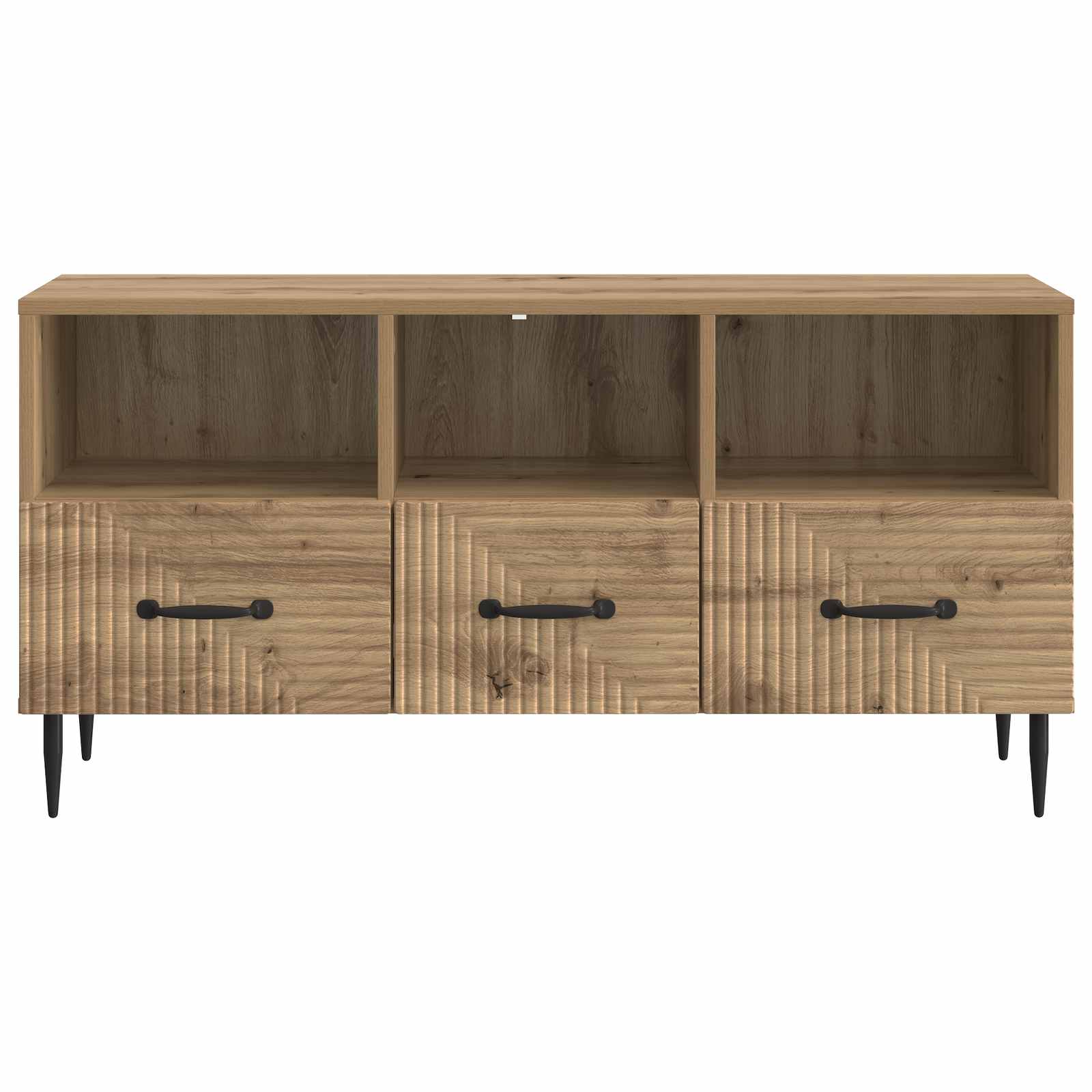 Mobile TV con cassetto Rovere Artigianale 102 x 34,5 x 50 cm | homemem39