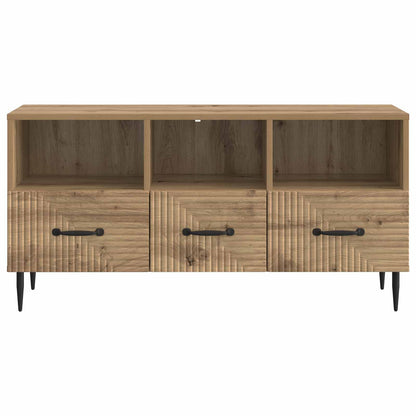 Mobile TV con cassetto Rovere Artigianale 102 x 34,5 x 50 cm | homemem39