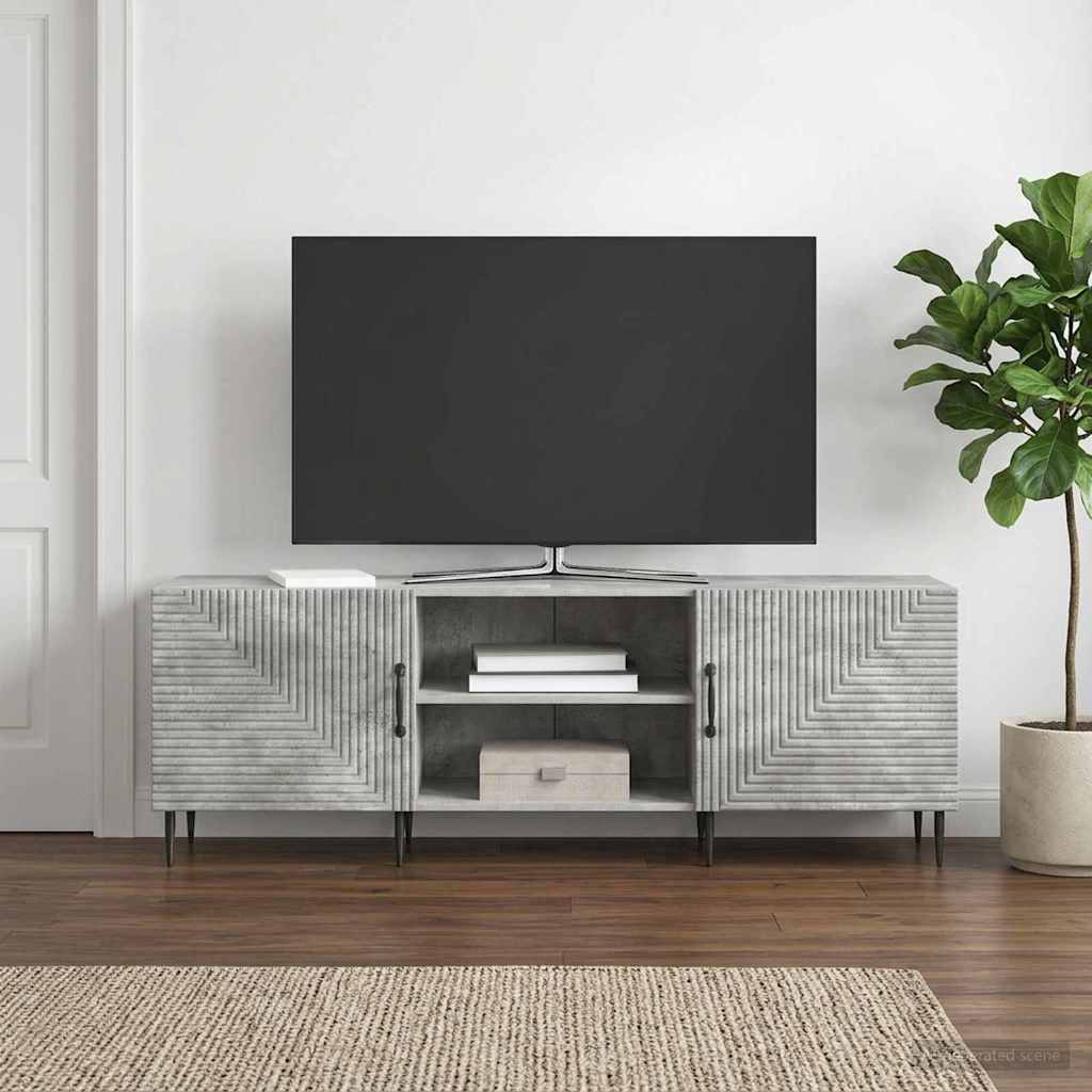 Mobile TV Grigio Cemento 150 x 31 x 50 cm Legno ingegnerizzato