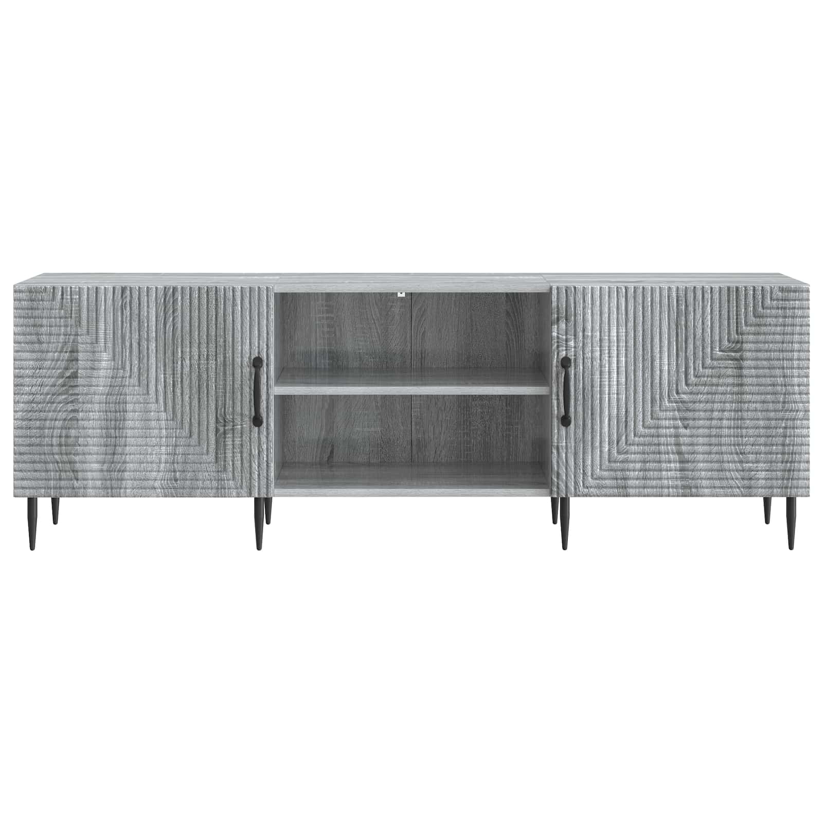 Mobile TV Grigio Sonoma 150 x 31 x 50 cm Legno ingegnerizzato | homemem39