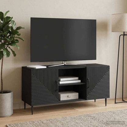 Mobile TV Nero 102 x 34,5 x 50 cm Legno ingegnerizzato