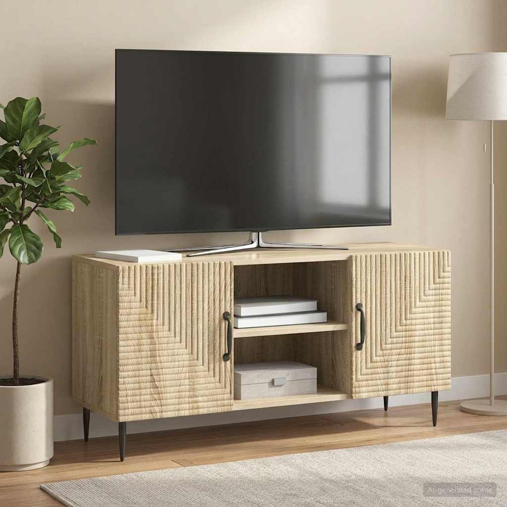 Mobile TV Rovere Sonoma 102 x 34,5 x 50 cm Legno ingegnerizzato