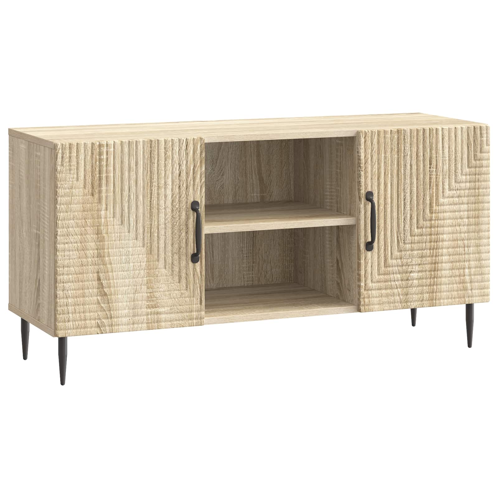 Mobile TV Rovere Sonoma 102 x 34,5 x 50 cm Legno ingegnerizzato | homemem39