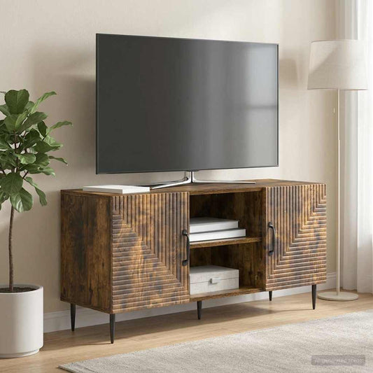 Mobile TV Rovere Fumo 102 x 34,5 x 50 cm Legno ingegnerizzato