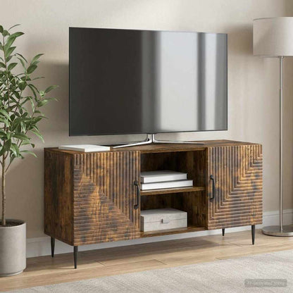 Mobile TV Rovere Fumo 102 x 34,5 x 50 cm Legno ingegnerizzato
