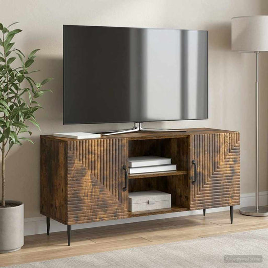Mobile TV Rovere Fumo 102 x 34,5 x 50 cm Legno ingegnerizzato