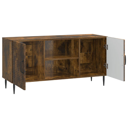 Mobile TV Rovere Fumo 102 x 34,5 x 50 cm Legno ingegnerizzato | homemem39