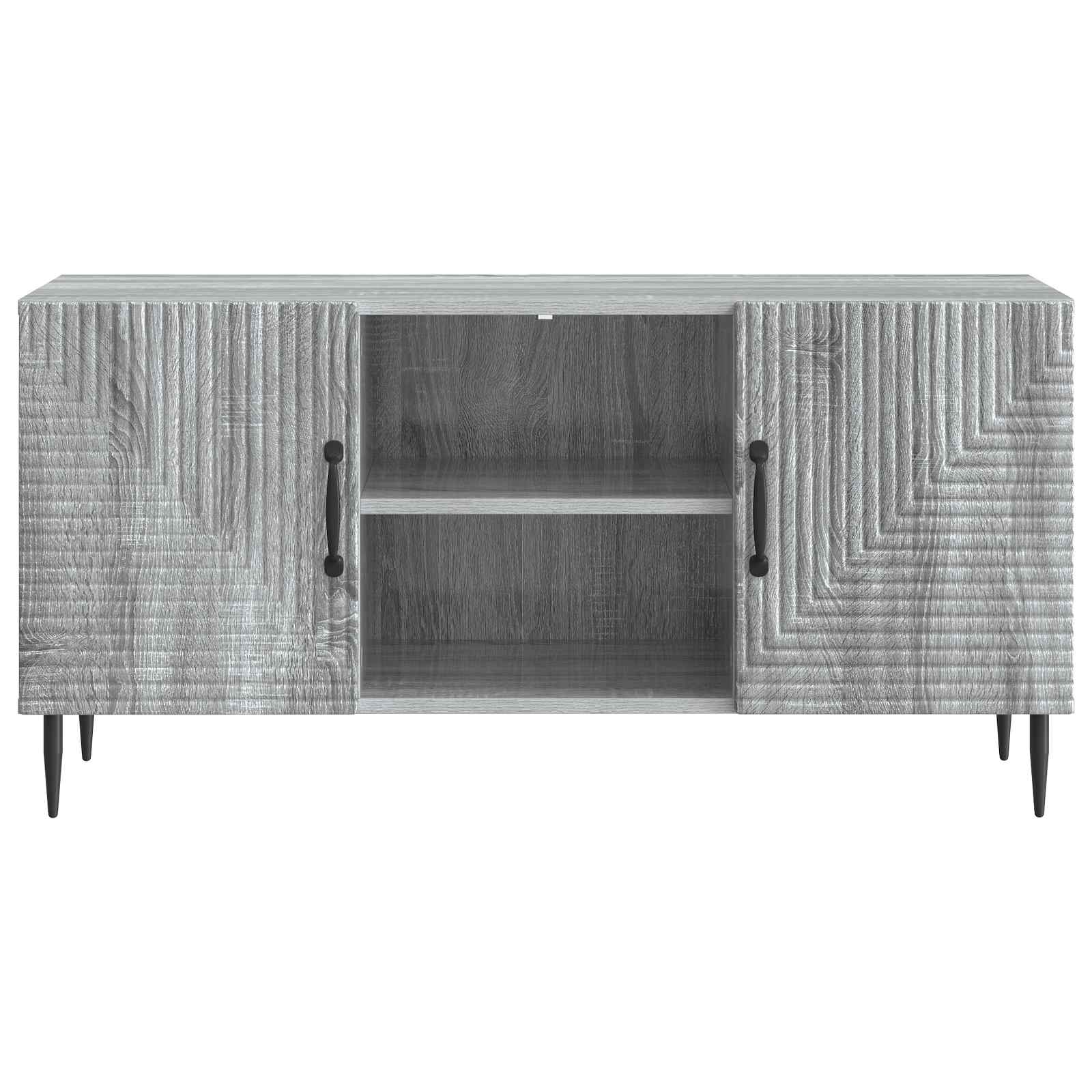 Mobile TV Grigio Sonoma 102 x 34,5 x 50 cm Legno ingegnerizzato | homemem39