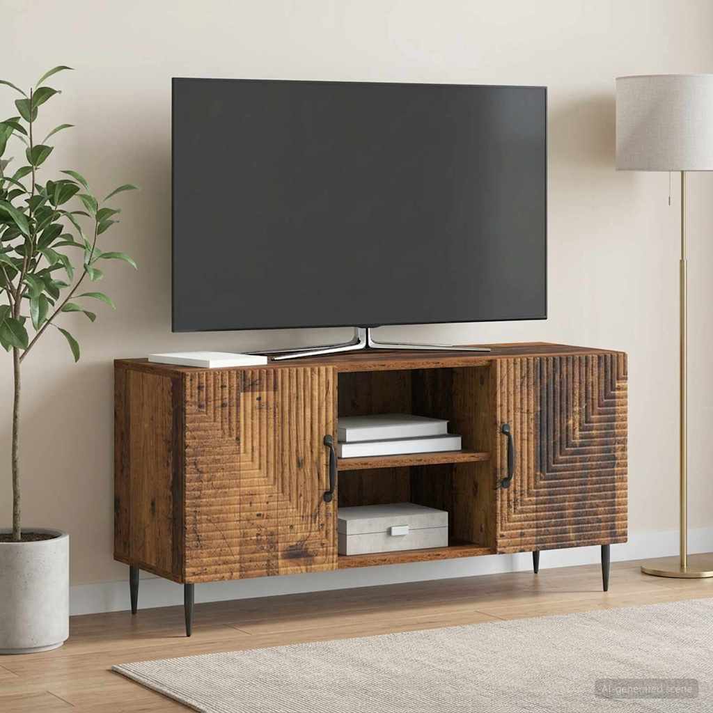 Mobile TV Legno antico 102 x 34,5 x 50 cm Legno ingegnerizzato