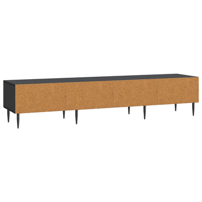 Mobile TV Nero 147 x 34,5 x 30 cm Legno ingegnerizzato | homemem39