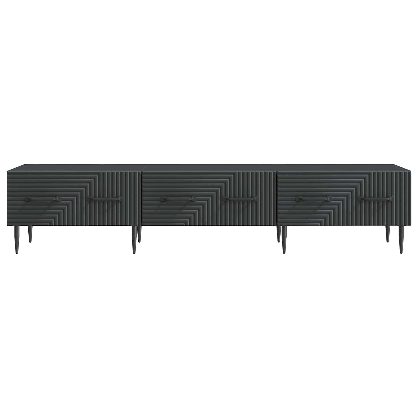 Mobile TV Nero 147 x 34,5 x 30 cm Legno ingegnerizzato | homemem39
