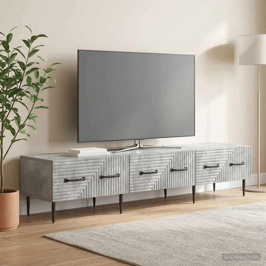 Mobile TV con cassetto Grigio Cemento 147 x 34,5 x 30 cm