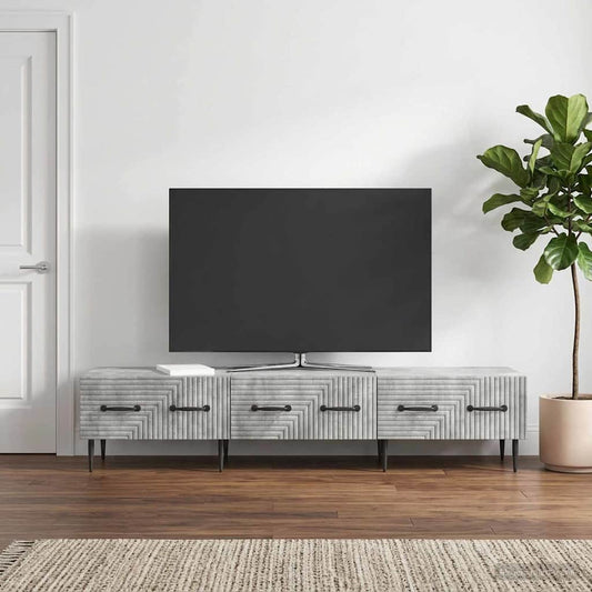 Mobile TV con cassetto Grigio Cemento 147 x 34,5 x 30 cm - homemem39