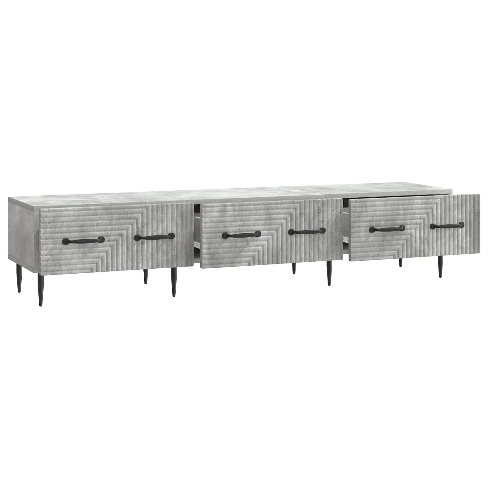 Mobile TV con cassetto Grigio Cemento 147 x 34,5 x 30 cm | homemem39