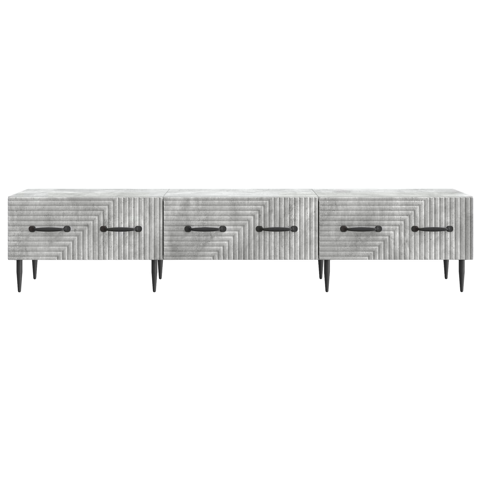 Mobile TV con cassetto Grigio Cemento 147 x 34,5 x 30 cm | homemem39