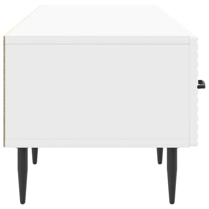 Mobile TV Bianco Lucido 147 x 34,5 x 30 cm Legno ingegnerizzato | homemem39