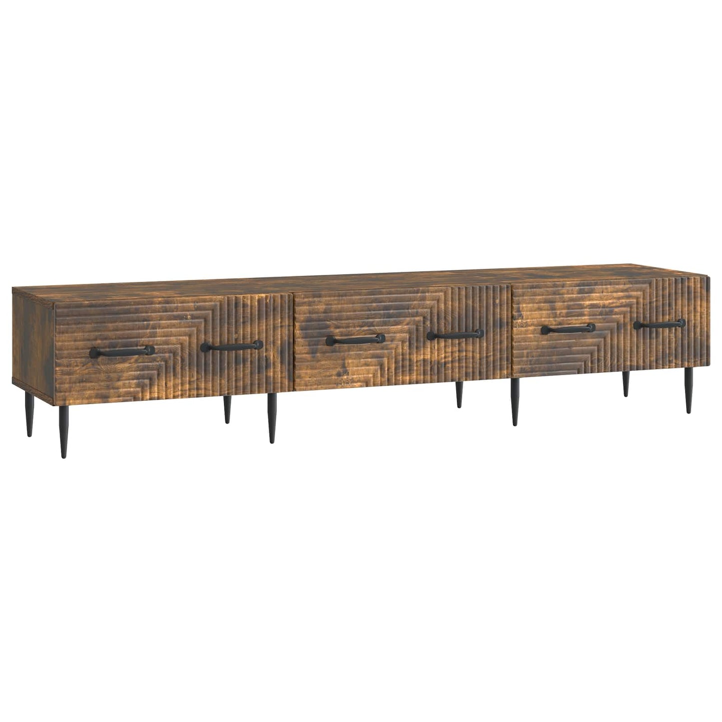Mobile TV Rovere Fumo 147 x 34,5 x 30 cm Legno ingegnerizzato | homemem39