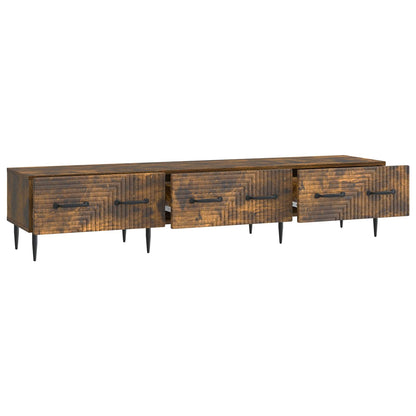 Mobile TV Rovere Fumo 147 x 34,5 x 30 cm Legno ingegnerizzato | homemem39