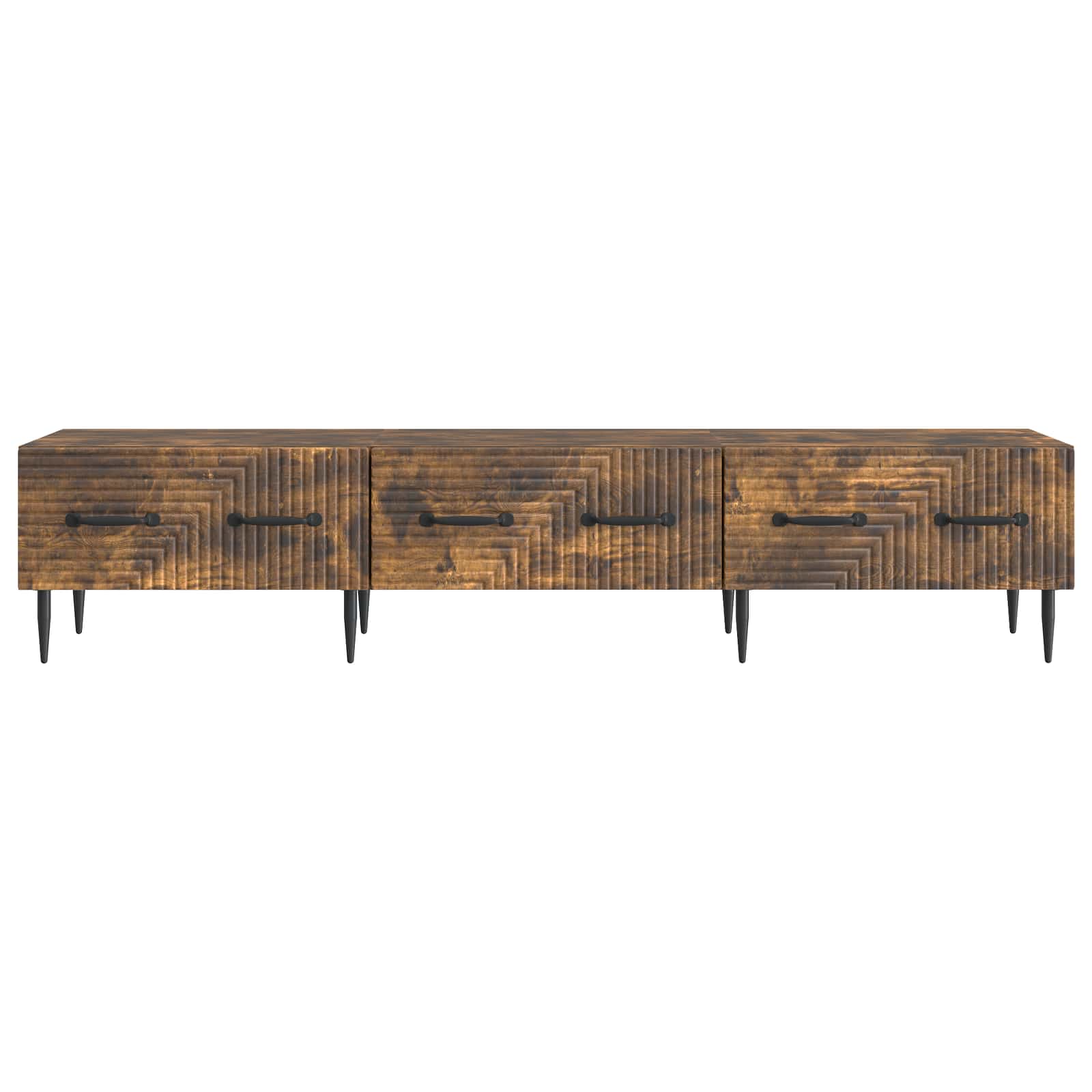 Mobile TV Rovere Fumo 147 x 34,5 x 30 cm Legno ingegnerizzato | homemem39