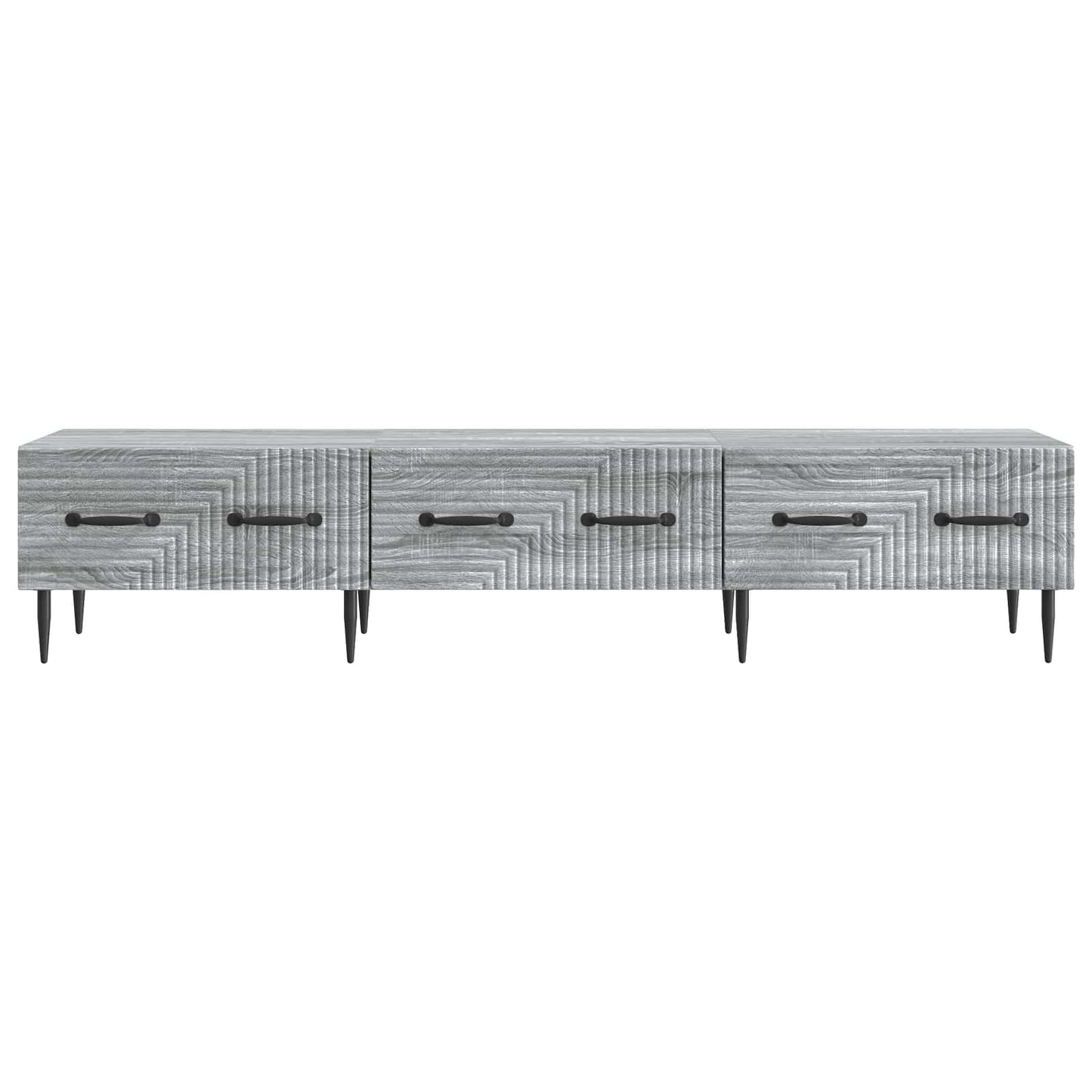 Mobile TV Grigio Sonoma 147 x 34,5 x 30 cm Legno ingegnerizzato | homemem39