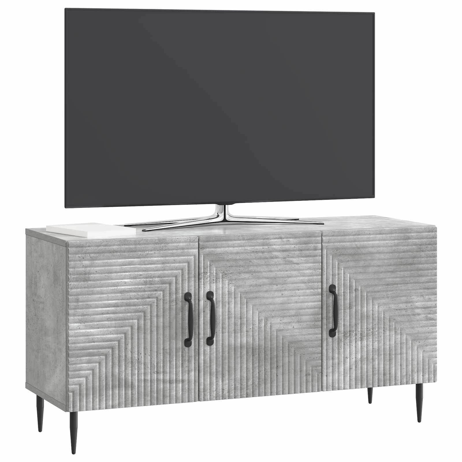 Mobile TV Grigio Cemento 99 x 34,5 x 50 cm Legno ingegnerizzato | homemem39
