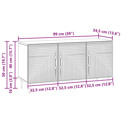 Mobile TV Grigio Cemento 99 x 34,5 x 50 cm Legno ingegnerizzato | homemem39