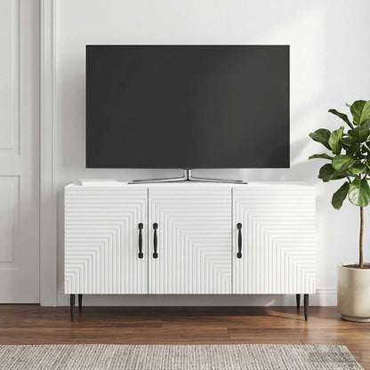 Mobile TV Bianco Lucido 99 x 34,5 x 50 cm Legno ingegnerizzato