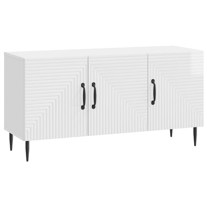 Mobile TV Bianco Lucido 99 x 34,5 x 50 cm Legno ingegnerizzato