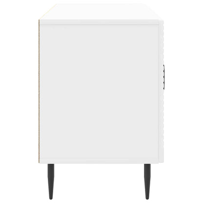 Mobile TV Bianco Lucido 99 x 34,5 x 50 cm Legno ingegnerizzato | homemem39