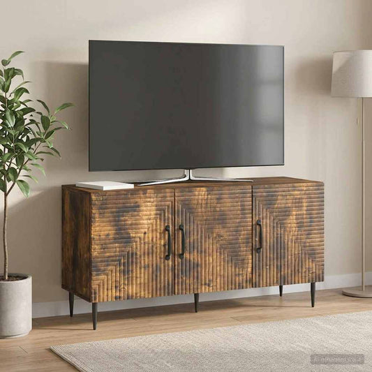 Mobile TV Rovere Fumo 99 x 34,5 x 50 cm Legno ingegnerizzato