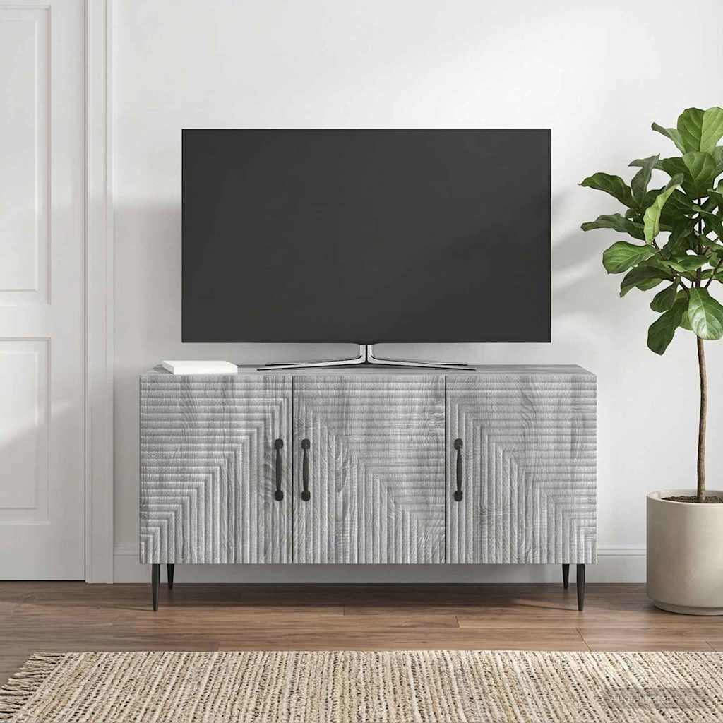 Mobile TV Grigio Sonoma 99 x 34,5 x 50 cm Legno ingegnerizzato