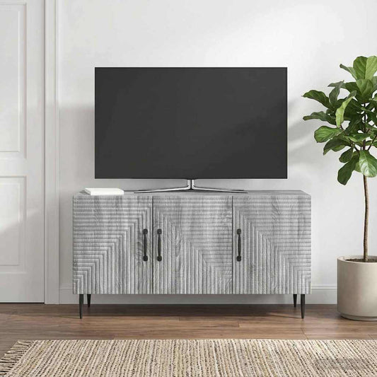 Mobile TV Grigio Sonoma 99 x 34,5 x 50 cm Legno ingegnerizzato - homemem39