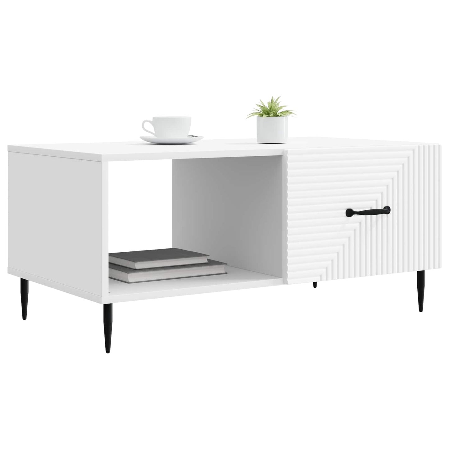 Tavolino da salotto Bianco 90 x 50 x 40 cm Legno ingegnerizzato | homemem39